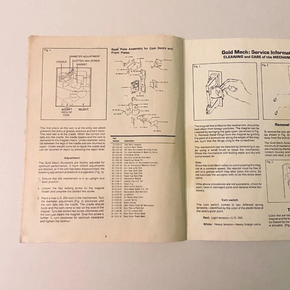 Vintage 1987 Blades  of Steel Konami Instruction Arcade Game Manual - Picture 11 of 12